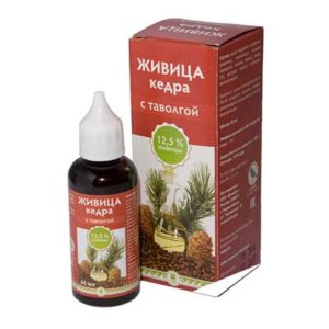 Живица кедра 12,5% с гуараной